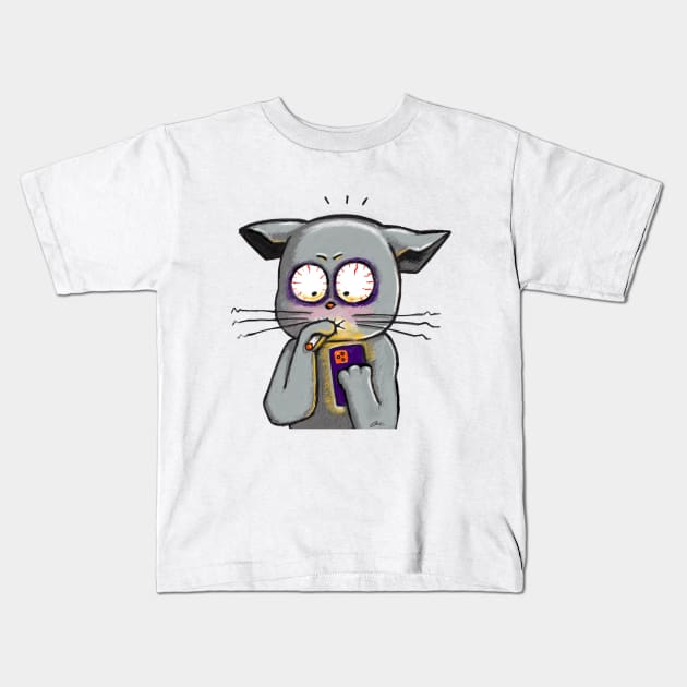 Mattew cat Kids T-Shirt by daridesign